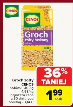 Carrefour Groch żółty półówki Cenos oferta