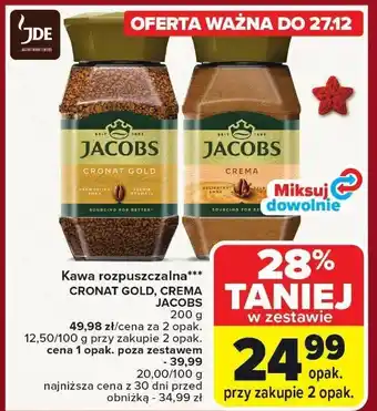 Kawa rozpuszczalna CRONAT GOLD JACOBS