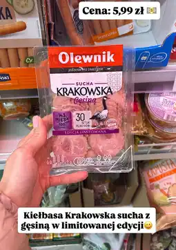 Dino Kiełbasa Krakowska sucha z gęsiną edycja limitowana Olewnik oferta