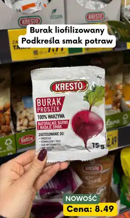 Kaufland Burak liofilizowany proszek Kresto oferta