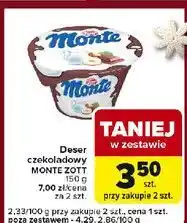 Carrefour Express Deser mleczno-czekoladowy z orzechami Zott Monte oferta