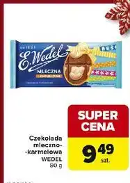 Carrefour Express Czekolada mleczna i karmelowa E. Wedel oferta