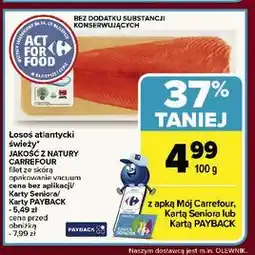 Carrefour Łosoś atlantycki filet ze skórą Jakość Z Natury Carrefour oferta