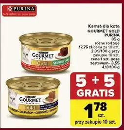 Carrefour Karma dla kota mus z wołowiną Purina Gourmet Gold oferta
