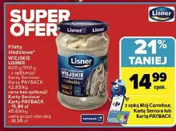 Carrefour Filety śledziowe wiejskie z cebulą Lisner oferta