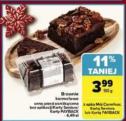 Carrefour Brownie karmelowo-orzechowe Cukiernia Olsza oferta