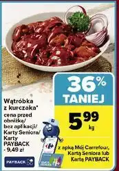 Carrefour Wątróbka z kurczaka oferta