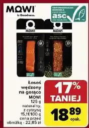 Carrefour Łosoś wędzony na gorąco cytryna i pietruszka Mowi Signature oferta