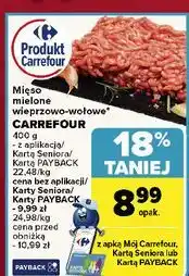 Carrefour Mięso mielone wieprzowo-wołowe Carrefour Targ Świeżości oferta