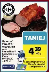 Carrefour Baleron Nasza Wędzarnia Carrefour oferta