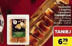 Carrefour Paszteciki z kapustą i grzybami Carrefour Extra oferta