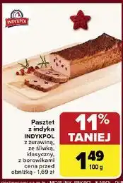 Carrefour Pasztet z żurawiną Indykpol oferta
