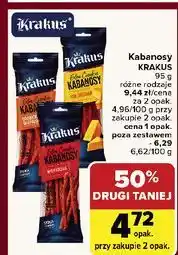 Carrefour Kabanosy drobiowo-wieprzowe Krakus Animex oferta