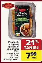 Carrefour Paszteciki z kapustą i grzybami U Jędrusia oferta