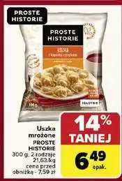 Carrefour Uszka z kapustą i grzybami Iglotex Proste Historie oferta