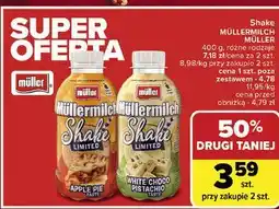 Carrefour Napój mleczny white choco pistachio Mullermilch Shake oferta
