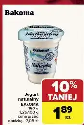 Carrefour Jogurt naturalny gęsty Bakoma Naturalny oferta