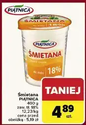 Carrefour Śmietana 18% Piątnica oferta