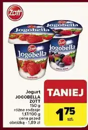 Carrefour Jogurt owoce leśne Zott Jogobella oferta