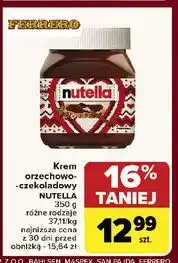 Carrefour Krem czekoladowo-orzechowy Nutella oferta