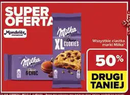 Carrefour Ciastka biszkoptowe przekładane nadzieniem kakaowym i kawałkami czekolady Milka Choc oferta