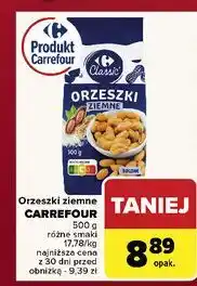 Carrefour Orzeszki ziemne solone Carrefour Classic oferta