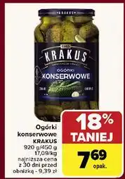 Carrefour Ogórki konserwowe Krakus Maspex oferta