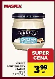 Carrefour Chrzan śmietankowy Krakus Maspex oferta