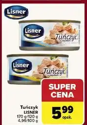 Carrefour Tuńczyk w kawałkach sosie własnym Lisner oferta