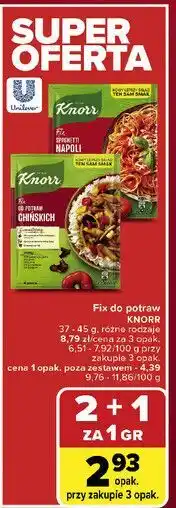 Carrefour Spaghetti napoli Knorr Fix oferta