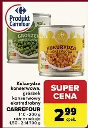 Carrefour Groszek konserwowy ekstra drobny Carrefour oferta