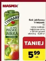 Carrefour Sok 100% polskie jabłka z agrestem Tymbark oferta