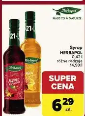 Carrefour Syrop malina korzenna Herbapol oferta