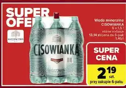 Carrefour Woda niegazowana Cisowianka oferta