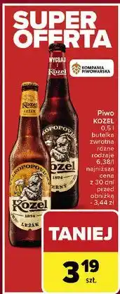 Carrefour Piwo Kozel Cerny oferta