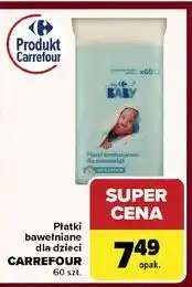 Carrefour Płatki kosmetyczne dla niemowląt Carrefour My Baby oferta