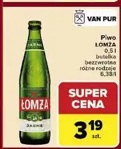 Carrefour Piwo Łomża Jasne Pełne oferta