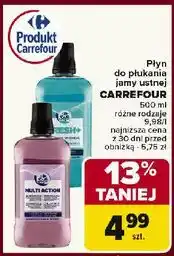Carrefour Płyn do płukania jamy ustnej fresh+ Carrefour Soft oferta