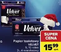 Carrefour Papier toaletowy biała elegancja Velvet Excellence oferta