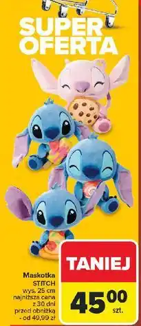 Carrefour Maskotka disney stitch 25 cm oferta