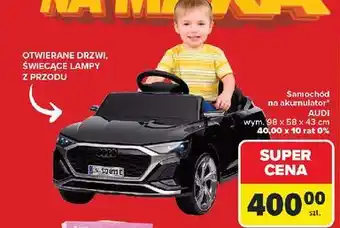 Samochód na akumulator audi