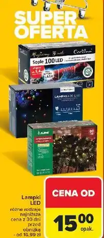 Carrefour Lampki sople 100 lampek Cortina oferta