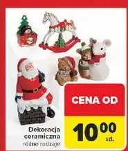 Carrefour Mikołaj ceramiczny siedzący oferta