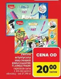 Carrefour Zestaw artystyczny malowanie dmuchanymi flamastrami Maped Creativ oferta