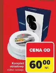 Carrefour Komplet obiadowy carine czarno-biały Luminarc oferta