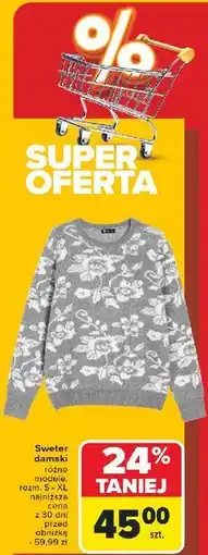 Carrefour Sweter damski s-xl oferta