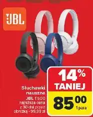 Carrefour Słuchawki t500 kremowe Jbl oferta