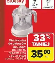 Carrefour Wyciskarka do cytrusów bcj301-16 Bluesky oferta