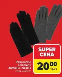 Carrefour Rękawiczki ocieplane męskie oferta