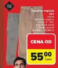 Carrefour Spodnie sportowe męskie rozm. s-3xl Tex oferta